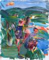 Sebastian Hosu: Ausflug III, 2018, oil on canvas, 230 × 190 cm